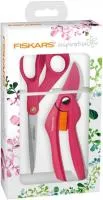 Набор инструмента (секатор+ножницы) Fiskars Inspiration Ruby 1020334