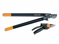 Сучкорез плоскостной L78 большой + Секатор плоскостной средний Fiskars PowerGear 1015842