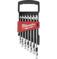 Набор ключей Milwaukee комбинированных MAXBITE с трещоткой и шарниром 7 шт 4932478557