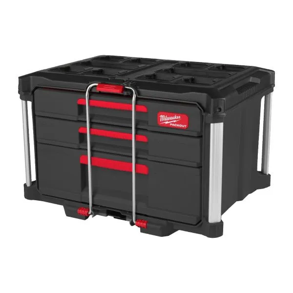 Ящик Milwaukee с 2+1 выдвижными отсеками PACKOUT™ 4932493190