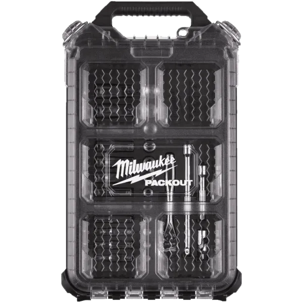 Набор головок Milwaukee метрических с трещоткой 1/4" в органайзере PACKOUT 4932478812