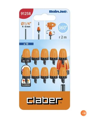 Дождеватель микросплинкер 360° Claber с эфектом тумана, 10шт 91258