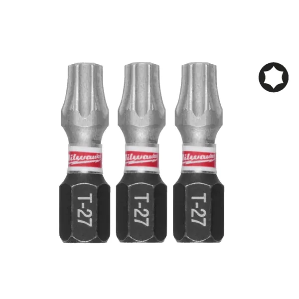 Насадка Milwaukee SHOCKWAVE TX27 25мм (3шт) 4932500365