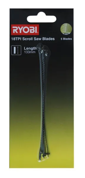 Пилка для лобзикового станка RYOBI SSB18TPI (5 шт.) 5132002898