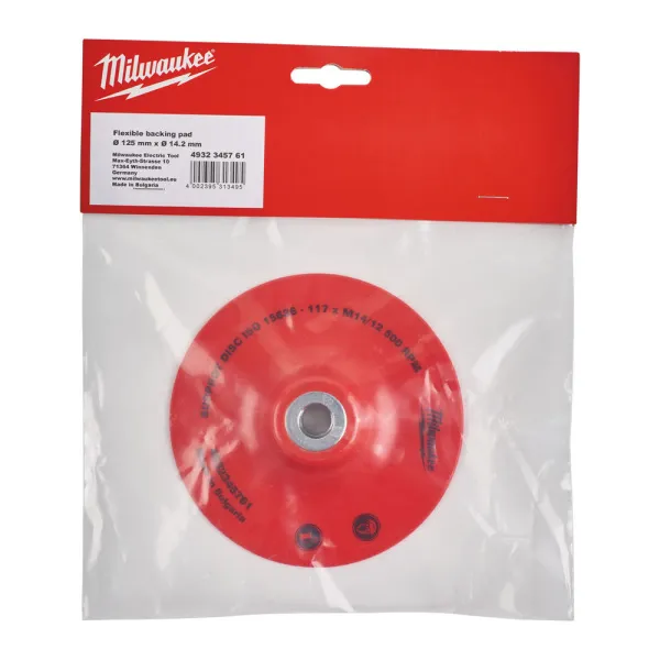 Гибкая опорная тарелка УШМ Milwaukee 125мм 4932345761