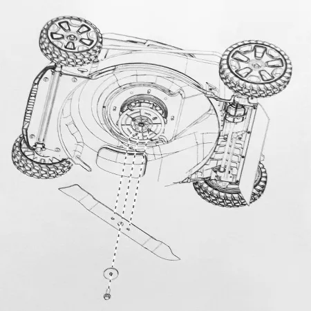 Нож 51см для газонокосилки Greenworks 2950007