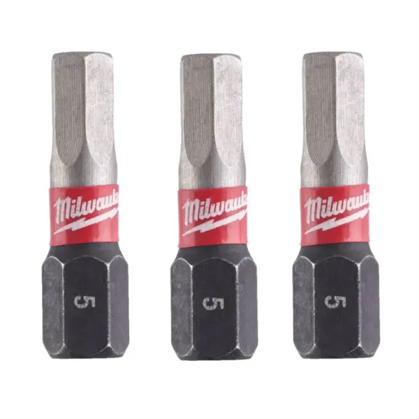 Насадка Milwaukee SHOCKWAVE HEX5 25мм (3шт) 4932500381