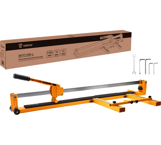 Рельсовый ручной плиткорез DEKO DKTC1200-L с лазерным лучом, 1200 мм 081-2108