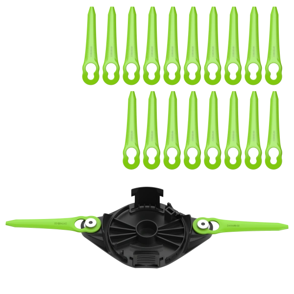 Комплект пластиковых ножей Greenworks (20шт.) с диском для моделей 24V/40V 2963607