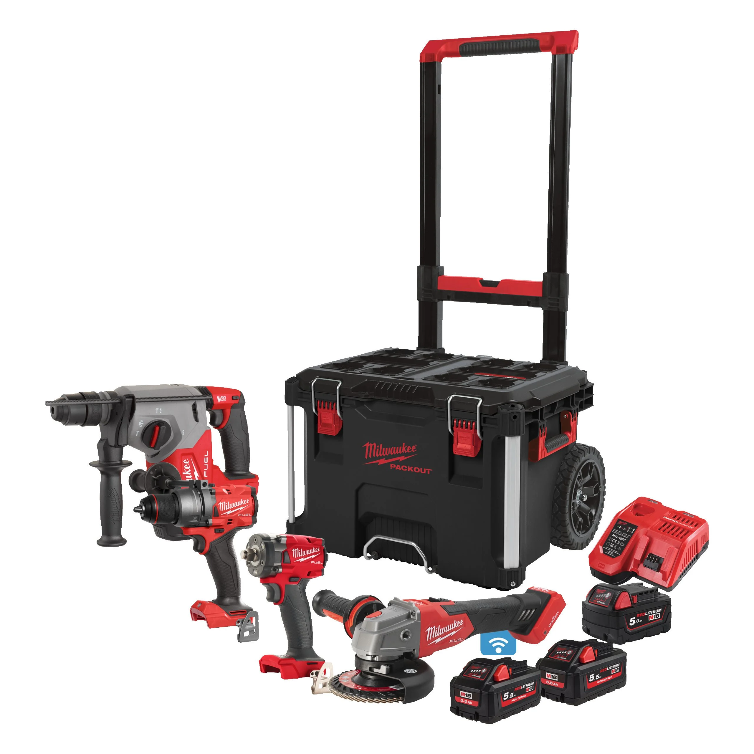 Набор аккумуляторных инструментов Milwaukee M18 FPP4C-555T | 4933492525 -  цена, отзывы | 🏡 Штутгарт центр