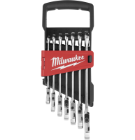 Набор ключей Milwaukee комбинированных MAXBITE с трещоткой и шарниром 7 шт 4932478557
