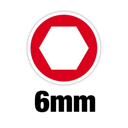 Отвертка торцевая магнитная Milwaukee HOLLOWCORE™ сквозная SW6 (отверстие под М3.5) (замена для 48222533) 4932479886