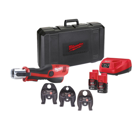 Аккумуляторный инструмент для обжима труб Milwaukee M12 HPT-202C Geberit Mapress Set 4933480902