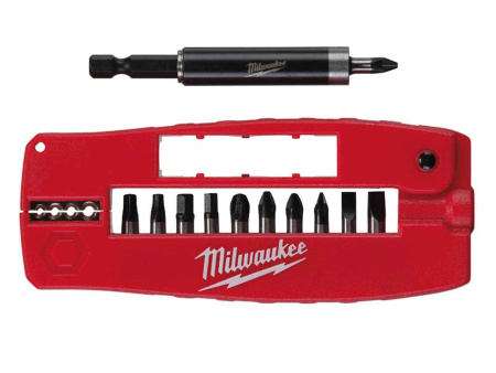 Набор бит Milwaukee SHOCKWAVE "Крокодил №2" (12шт) (дисплей 10шт) 4932430910