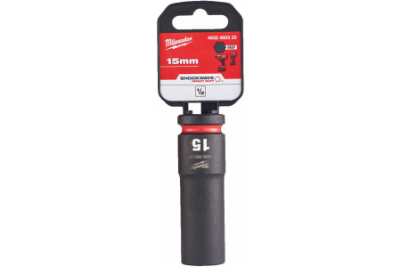 Головка ударная удлиненная Milwaukee ShW 15 мм 1/2" 4932480333