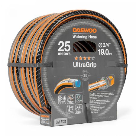 Шланг поливочный 3/4 " (19мм) DAEWOO UltraGrip 25 метров DWH 5134