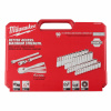 Набор метрических и дюймовых головок с воротком Milwaukee 1/4'' (50 предметов) 4932464944
