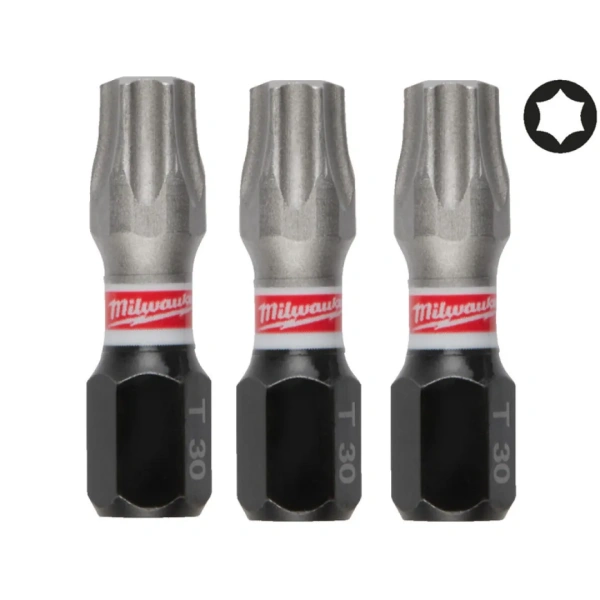 Насадка Milwaukee SHOCKWAVE TX30 25мм (3шт) 4932500366
