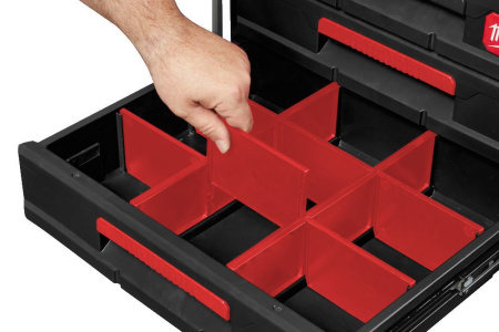 PACKOUT Ящик для инструментов с тремя отсеками Milwaukee 4932472130