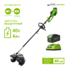Триммер аккумуляторный Greenworks 40V GD40BCK4 (1хАКБ 4Ач и ЗУ) 40см 1301507UB