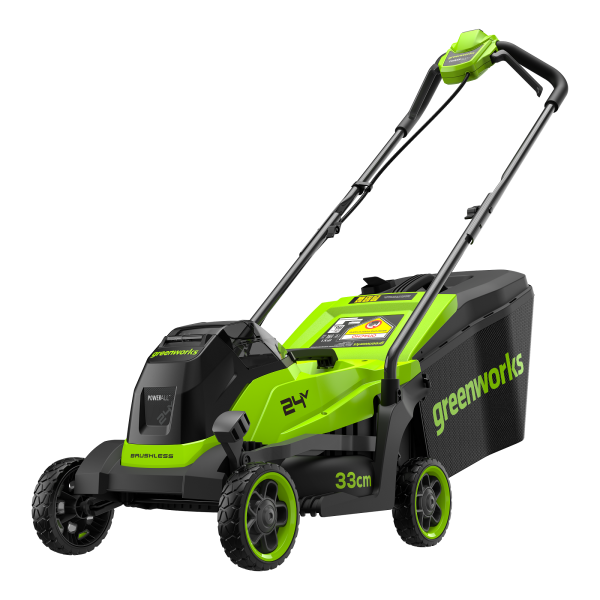 Газонокосилка аккумуляторная Greenworks 24V GD24LM331 (1хАКБ 2Ач и ЗУ) 33см 2520607UA Газонокосилки и сенокосилки