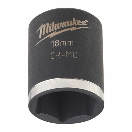 Ударная головка 18 mm 3/8" impact socket - short Milwaukee 4932478017