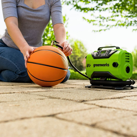 Компрессор автомобильный аккумуляторный Greenworks ACG301 24V/12V (без АКБ и ЗУ) 3400807