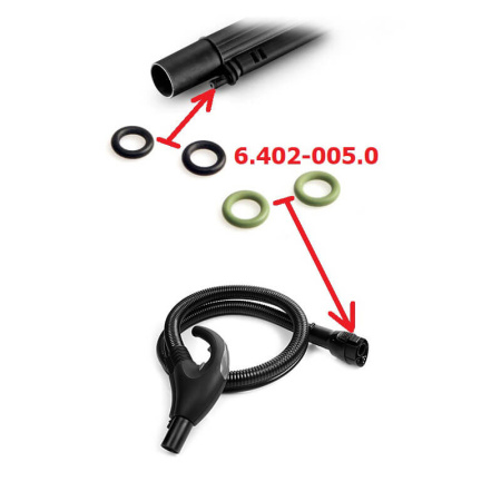 Комплект уплотнительных колец для Karcher SV 1802/1902/7 6.402-005.0