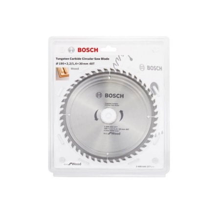 Диск пильный BOSCH для циркулярок ECO 190-30 for wood 48 зуб.