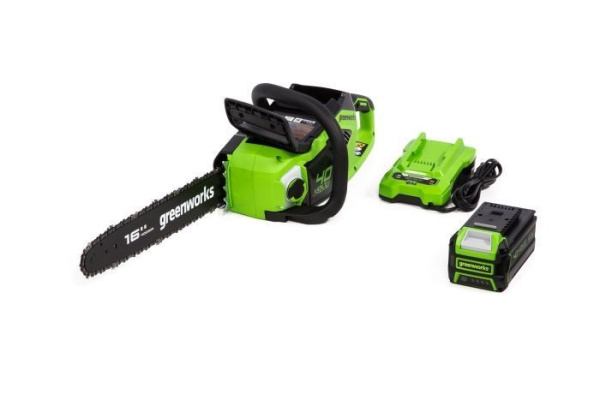 Цепная пила аккумуляторная Greenworks 40V GD40CS18K2 (1хАКБ 2Ач и ЗУ) 40см 2005807UA Цепные пилы