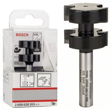 Фреза гребневая Bosch 25х5х58/8 мм (2608628353) 2608628353