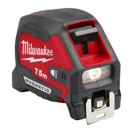 Рулетка магнитная Milwaukee Magnetic LED с подсветкой 7.5м / ширина 30+ Рулетка Milwaukee LED с подсветкой 3м-10фт / ширина 16 мм 4932492469/a
