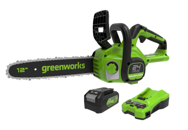 Цепная пила аккумуляторная Greenworks GD24CS30K4 2007007UB Цепные пилы
