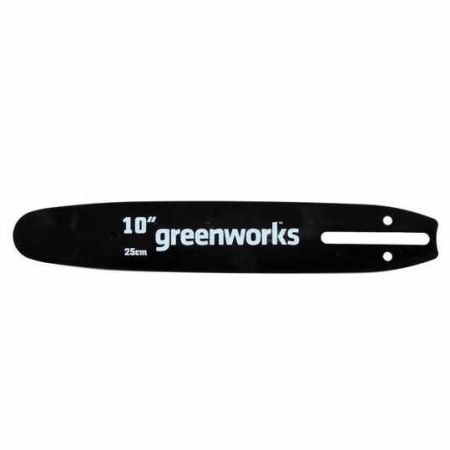Шина сменная для высоторезов-сучкорезов и цепных пил Greenworks 25 см 29577