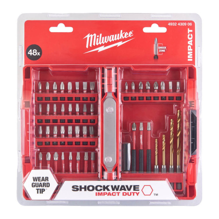Набор бит Milwaukee SHOCKWAVE 48 шт. 4932430906