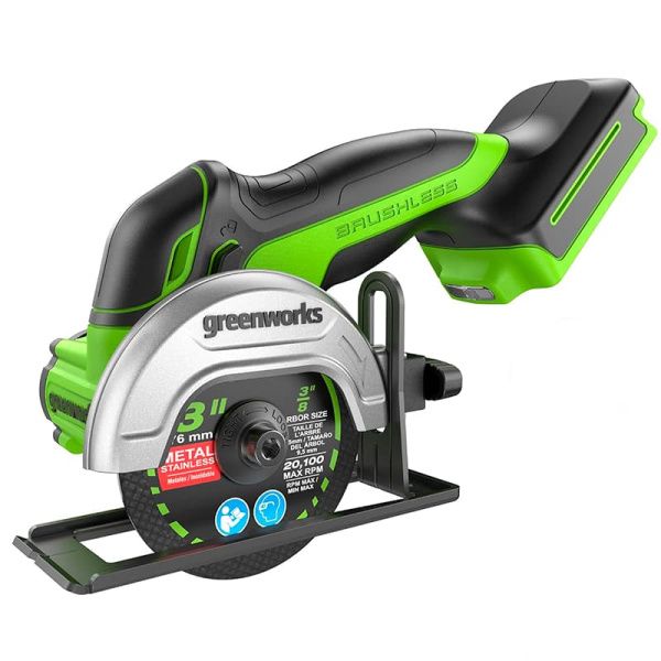 Углошлифовальная машина аккумуляторная Greenworks 24V 3402007