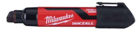 Маркер Milwaukee INKZALL™ для стройплощадки супер-большой XL черный 4932471558