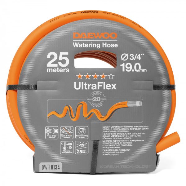 Шланг UltraFlex диаметр 3/4 " (19мм), длина 25м DAEWOO DWH 8134 DWH 8134