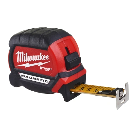 Рулетка магнитная Milwaukee Magnetic GEN III 8м-26фт / ширина 27мм (замена для 48227225) 4932464603