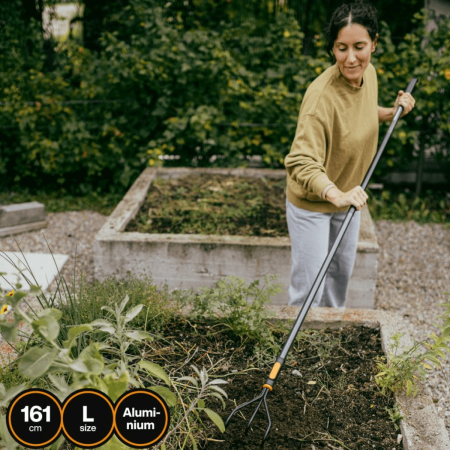 Черенок алюминиевый L 161см OneClick FISKARS  1080547