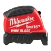 Рулетка Milwaukee PREMIUM широкая WIDE BLADE 5м (ширина полотна 33мм) (+футовая шкала) GEN II (замена для 4932471817) 4932499204