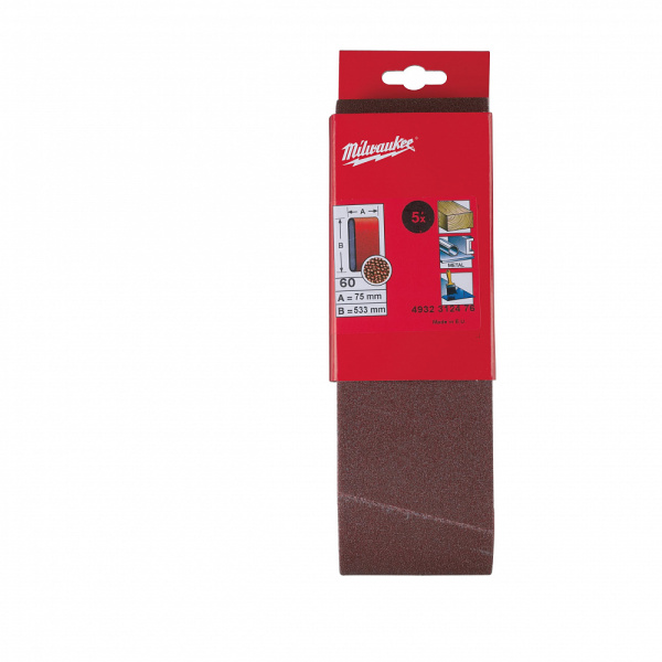 Шлифовальная лента - 75 х 533 мм 75 x 533 GR 40 - 5 pcs 4932312475