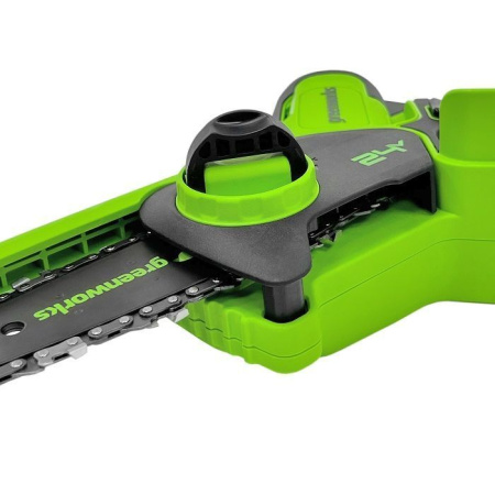 Цепная мини пила аккумуляторная Greenworks 24V G24MCS10 (1хАКБ 4Ач и ЗУ) 10см 2008207UB Цепные пилы