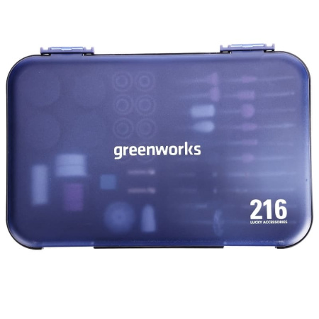 Набор насадок Greenworks для гравера 24В (216 предметов) 3503507