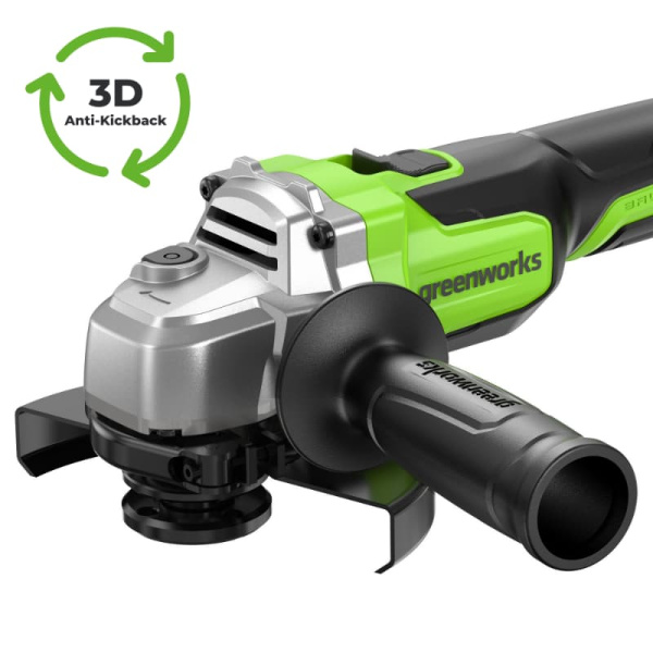 Угловая шлифовальная машина аккумуляторная Greenworks 24V AG590 (1хАКБ 8Ач и ЗУ) 3201007CUH