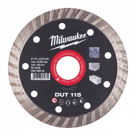 Алмазные диски - профессиональная серия DUT DUT 115 4932399526