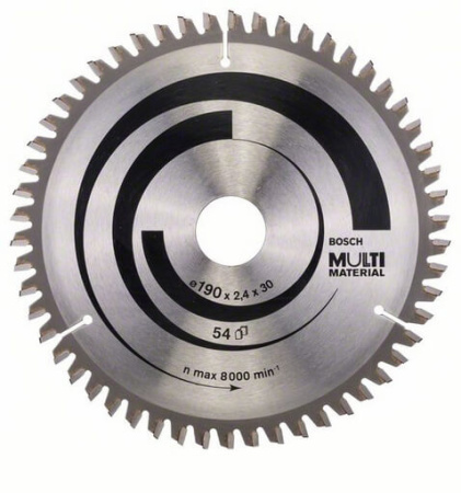 Диск пильный BOSCH для циркулярок 190-30 MultiMaterial 54 зуб.