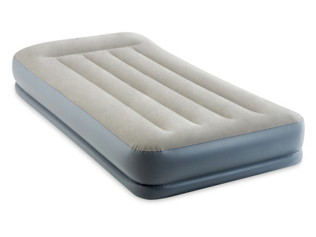 Надувная кровать с подголовником INTEX Twin Mid-Rise, 99х191х30 см 64116NP