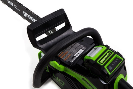 Цепная пила аккумуляторная Greenworks 40V GD40CS18K2 (1хАКБ 2Ач и ЗУ) 40см 2005807UA Цепные пилы