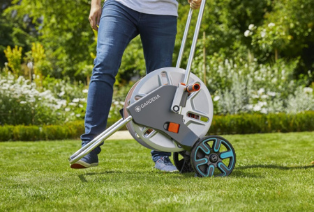 Тележка для шлангов металлическая AquaRoll M Gardena 18541-20